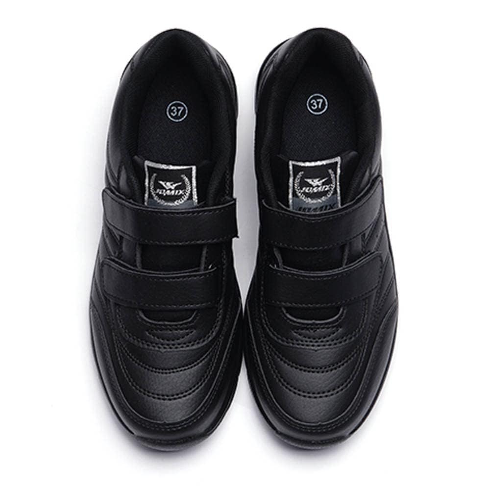 JOMIX Herren Atmungsaktiv Laufschuhe Sportschuhe Sneaker Running Tennis Schuhe Freizeit Herrenschuhe mit Klettverschluss Walkingschuhe Atmungsaktive Trainers Turnschuhe (Schwarz, 40 EU, U210)