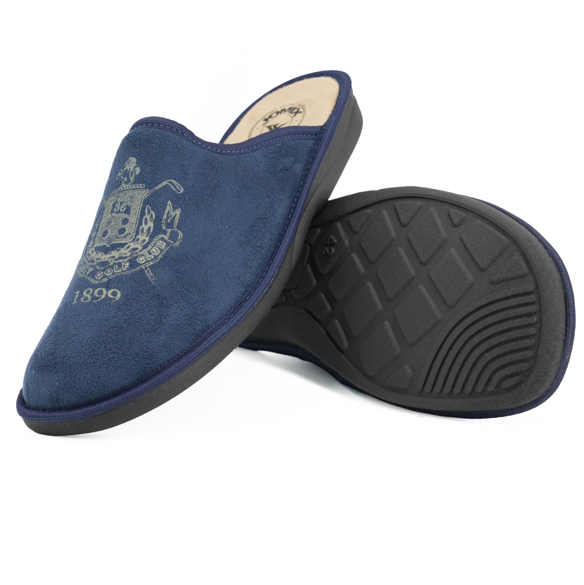 JOMIX Herren Hausschuhe Winter Komfort Warme Pantoffeln Rutschfeste Hausschuhe für drinnen & draußen Mit rutschfeste Gummisohle