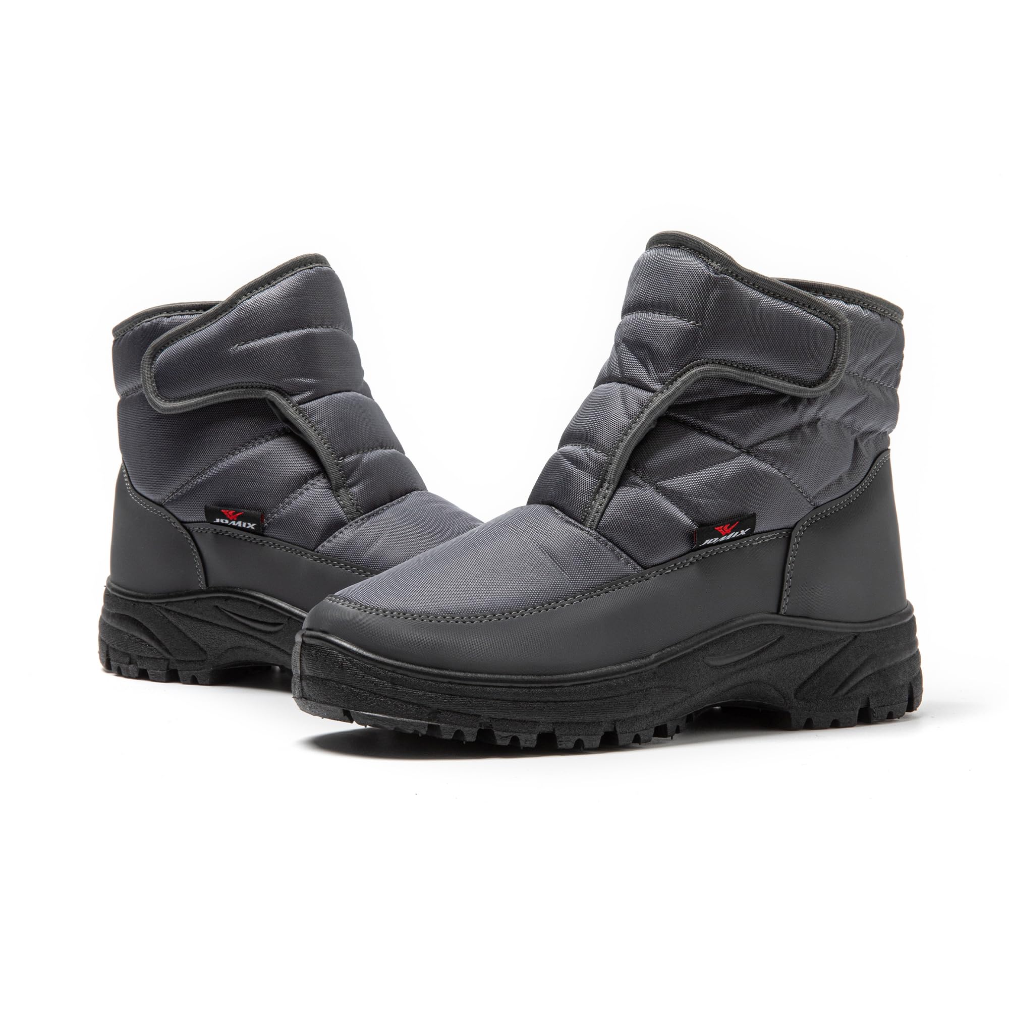 JOMIX Herren Schneestiefel Warme Pelzige Winterschuhe Wasserdichte Winterstiefel