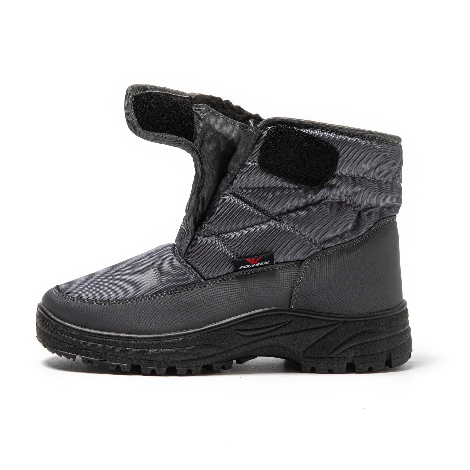 JOMIX Herren Schneestiefel Warme Pelzige Winterschuhe Wasserdichte Winterstiefel