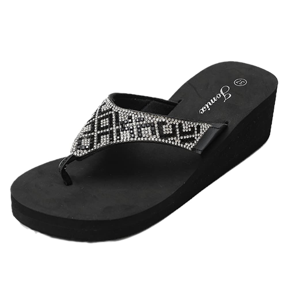 JOMIX Infradito Donna Eleganti Ciabatte Zeppa Casa Mare Piscina