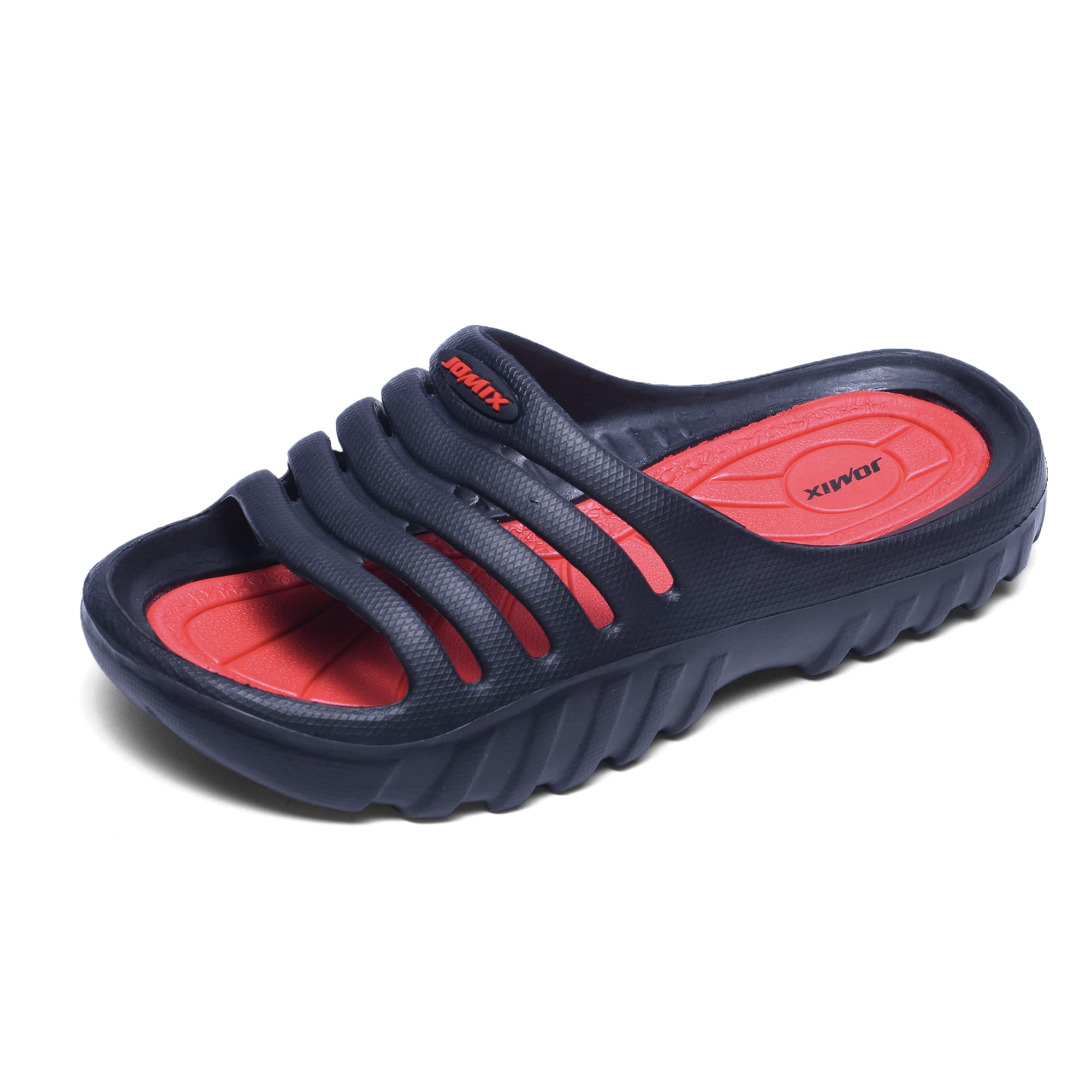 JOMIX Kinder Schlappen Jungen und Mädchen Sommer Bunte Dinosaurier Sandalen Weiche Badelatschen Badeschlappen Schwimmbad Meer Strand
