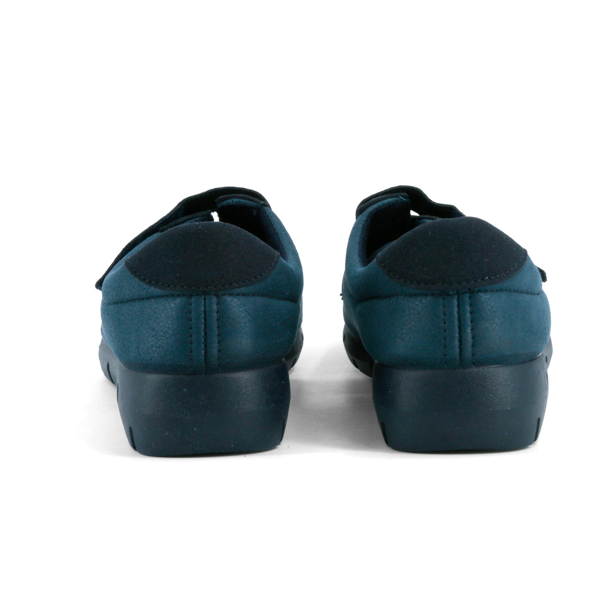 JOMIX Klettschuhe Damen Bequeme mit Doppel Klettverschluss Leichte Freizeitschuhe mit Rutschfester Keilsohle Orthopädische Schnürfrei Komfortschuhe für Alltag Pflege