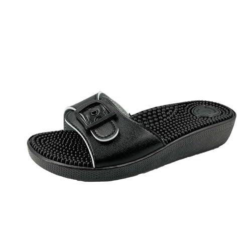JOMIX Massage Schlappen Damen Weiche Badeschuhe Sommer Pantoletten Slipper Hausschuhe