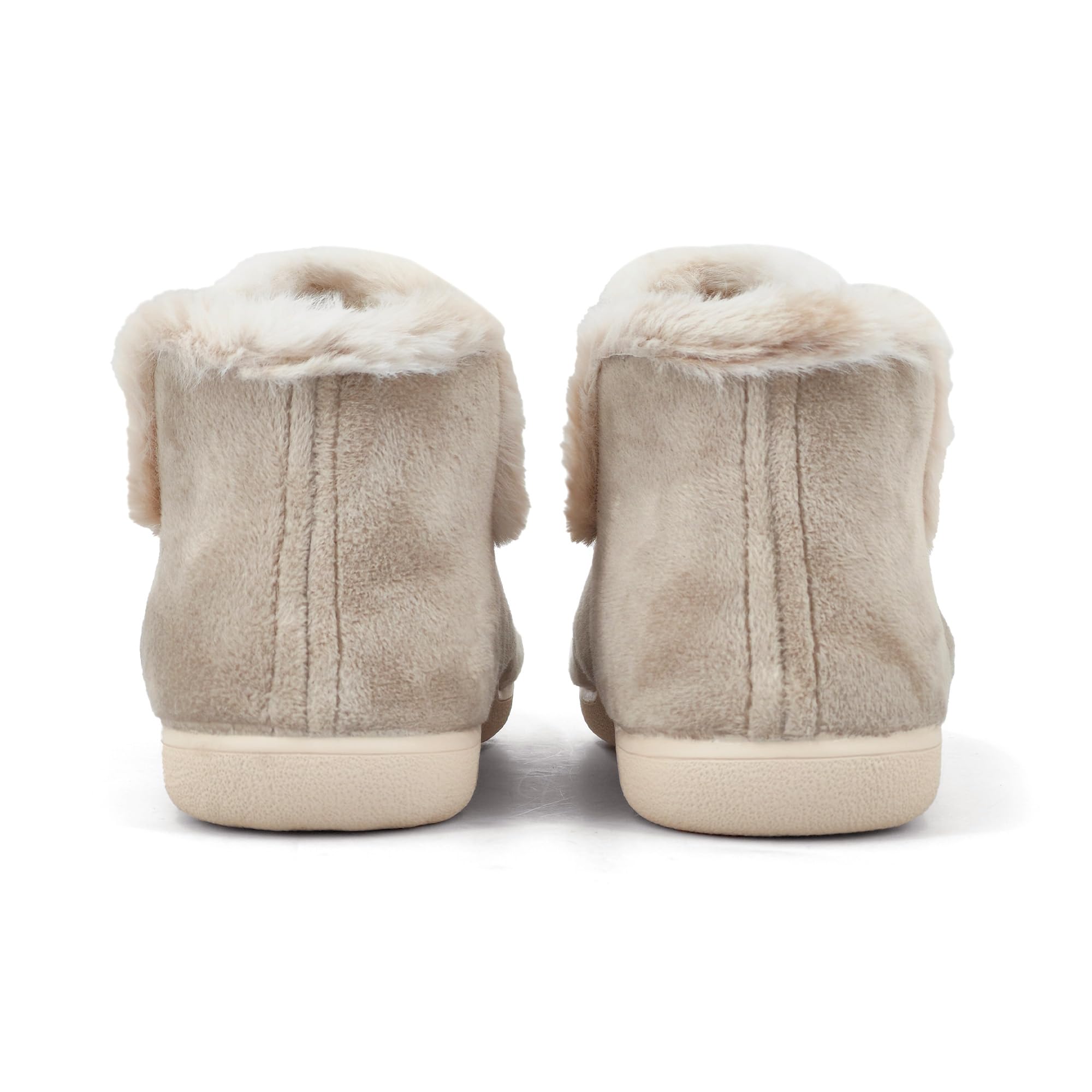 JOMIX Mokassins Damen Gefüttert Hausschuhe Geschlossene Lammfell Boots Winter Plüsch Pantoffeln Made in Spanien