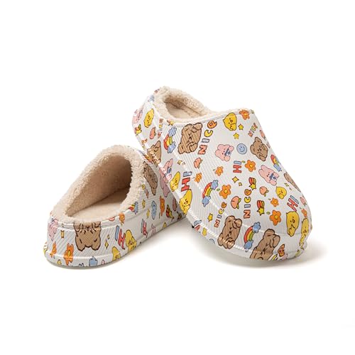 JOMIX Pantofole Donna Invernali Calde Pelose Flat Termiche Comode e Morbide MD1014