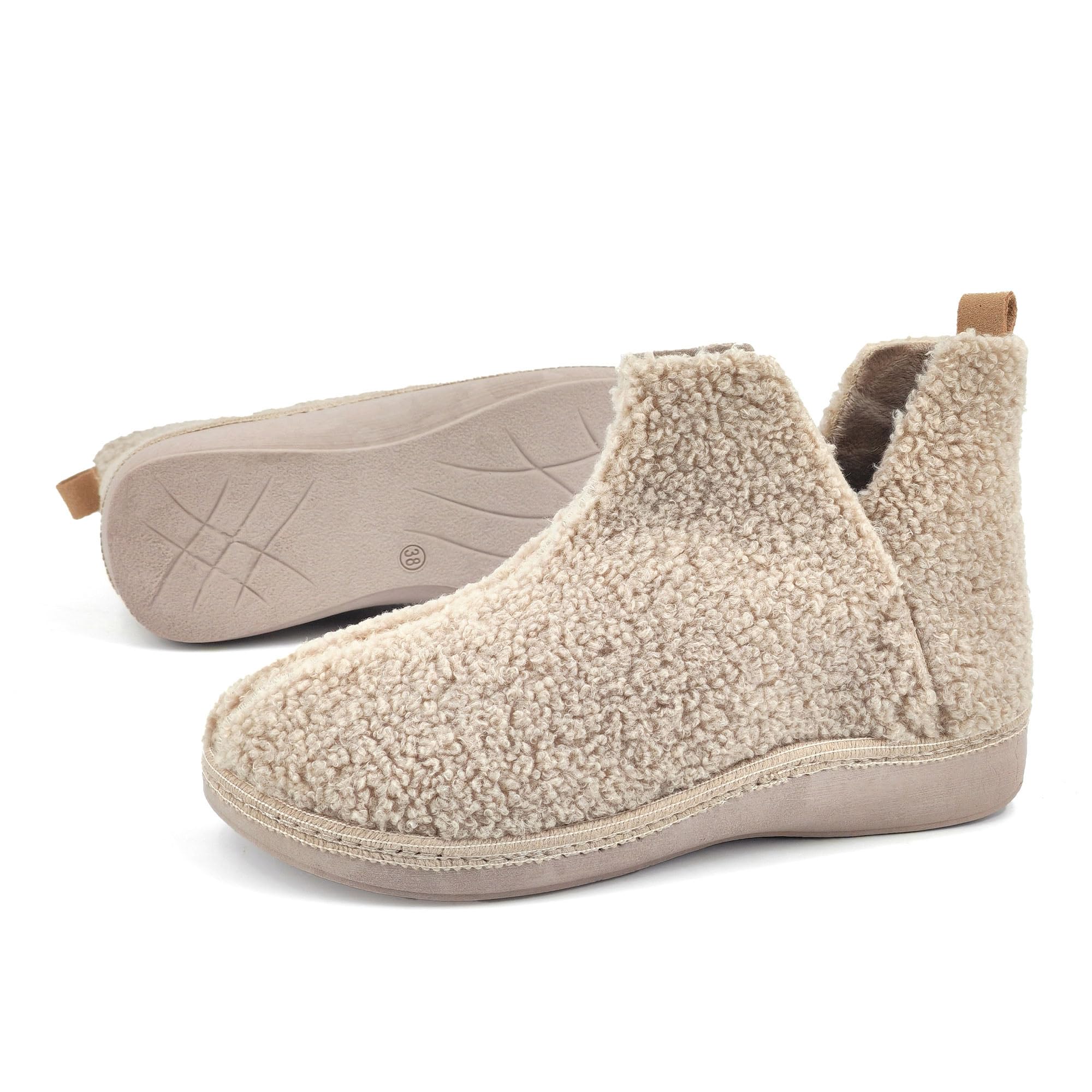 JOMIX Pantofole Donna Invernali Chiuse Ciabatte Stivaletto Calde da Casa