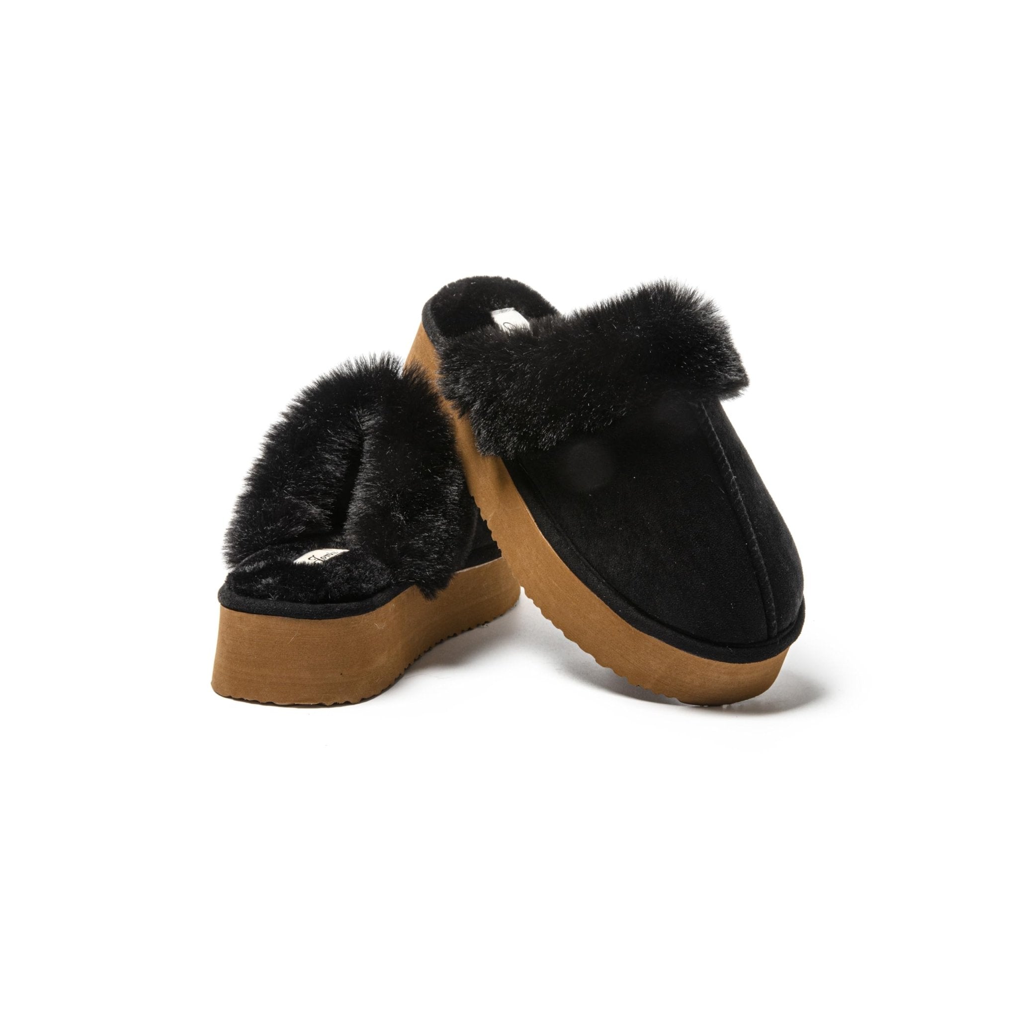 JOMIX Pantofole Donna Invernali Chiusi Ciabatte Pelose Calde da Casa Babbucce Comodo da Inverno MD1035