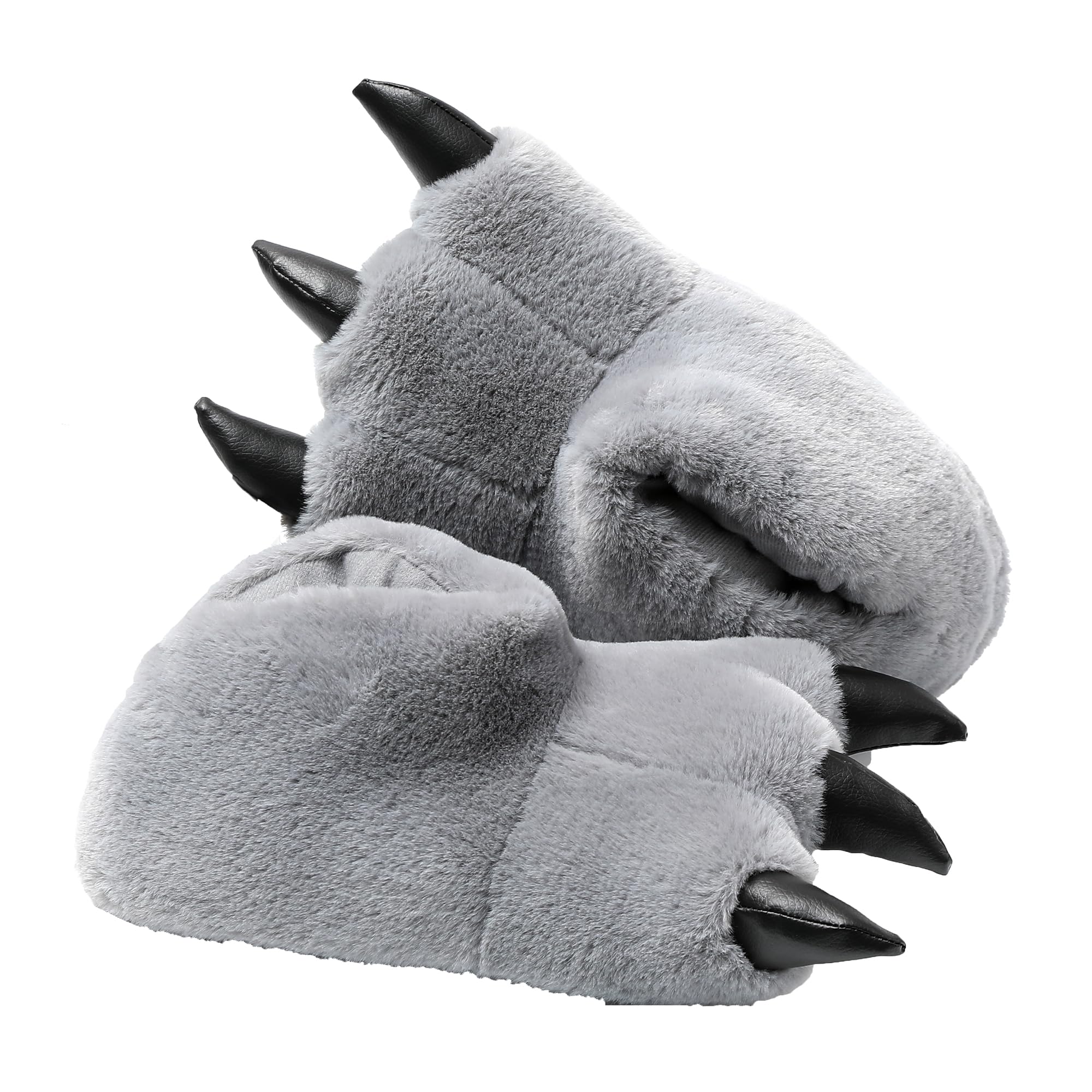 JOMIX Pantofole Donna Invernali Ciabatte Divertente Caldo da Casa Peuche Dinosauro Drago Zampe Pelose Comode Simpatiche