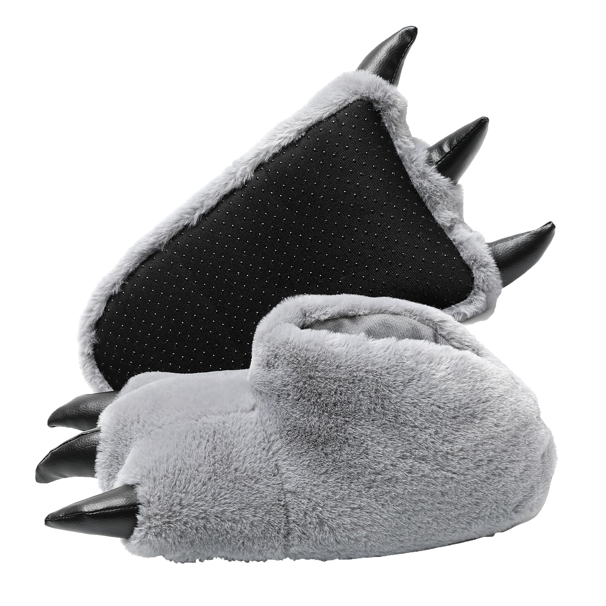 JOMIX Pantofole Donna Invernali Ciabatte Divertente Caldo da Casa Peuche Dinosauro Drago Zampe Pelose Comode Simpatiche