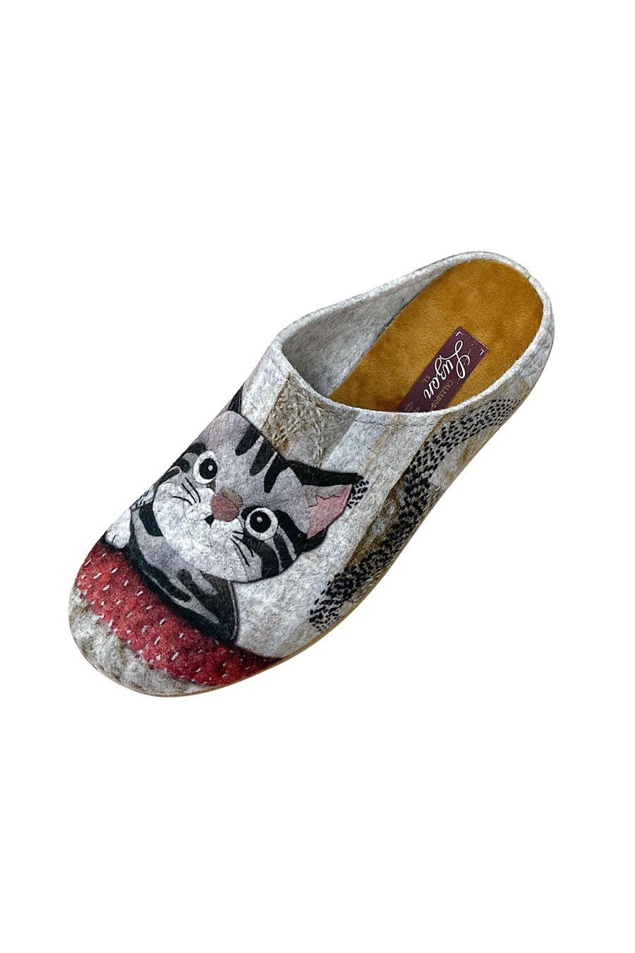 JOMIX Pantofole Donna Invernali Ciabatte Feltro da Casa con Stampa Animale Made in Spagna JX0001 JX0002 JX0003 JX0004 JX0005