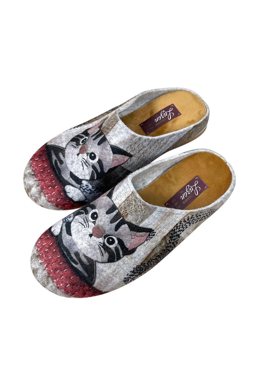 JOMIX Pantofole Donna Invernali Ciabatte Feltro da Casa con Stampa Animale Made in Spagna JX0001 JX0002 JX0003 JX0004 JX0005