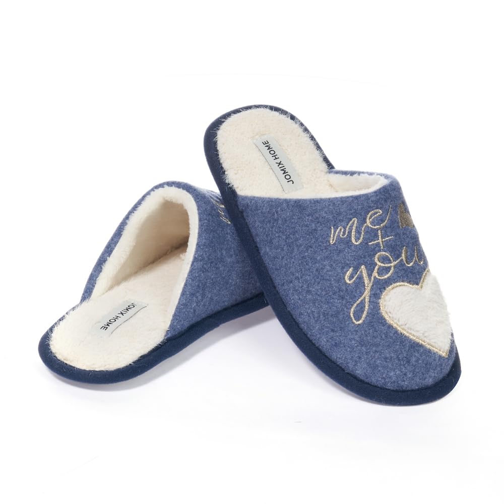 JOMIX Pantofole Donna Invernali da Casa Pelose Calde Flat Termiche Comode e Morbide MD8643