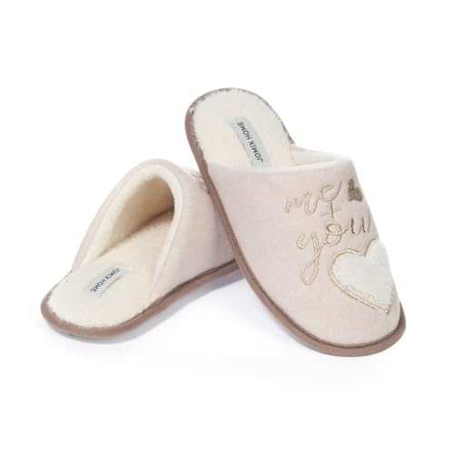 JOMIX Pantofole Donna Invernali da Casa Pelose Calde Flat Termiche Comode e Morbide MD8643