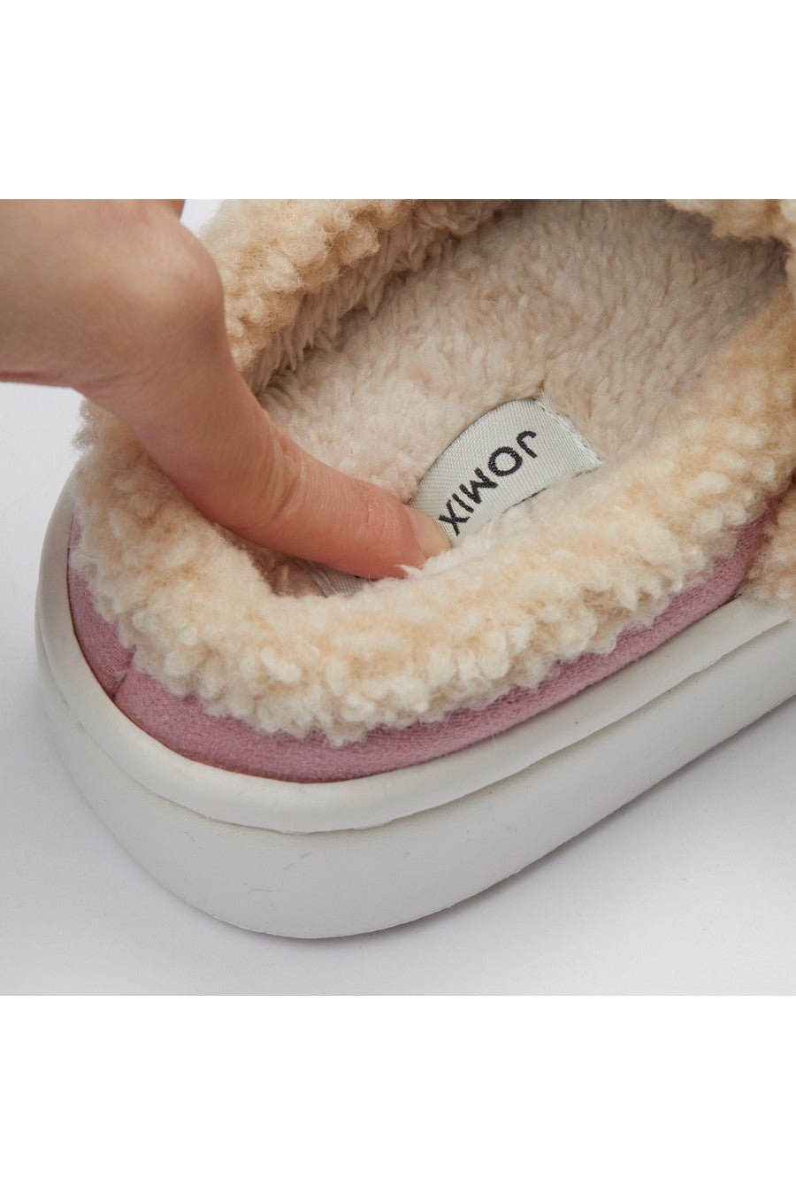JOMIX Pantofole Donna Invernali Pelose Chiuse Morbide MD9624