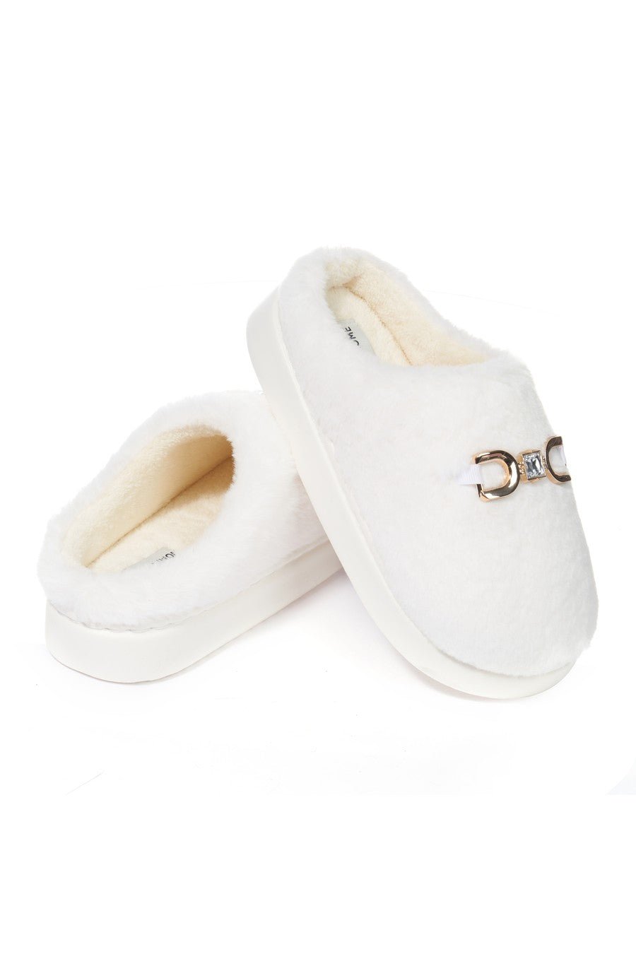 JOMIX Pantofole Donna Invernali Pelose Chiuse Morbide MD9638