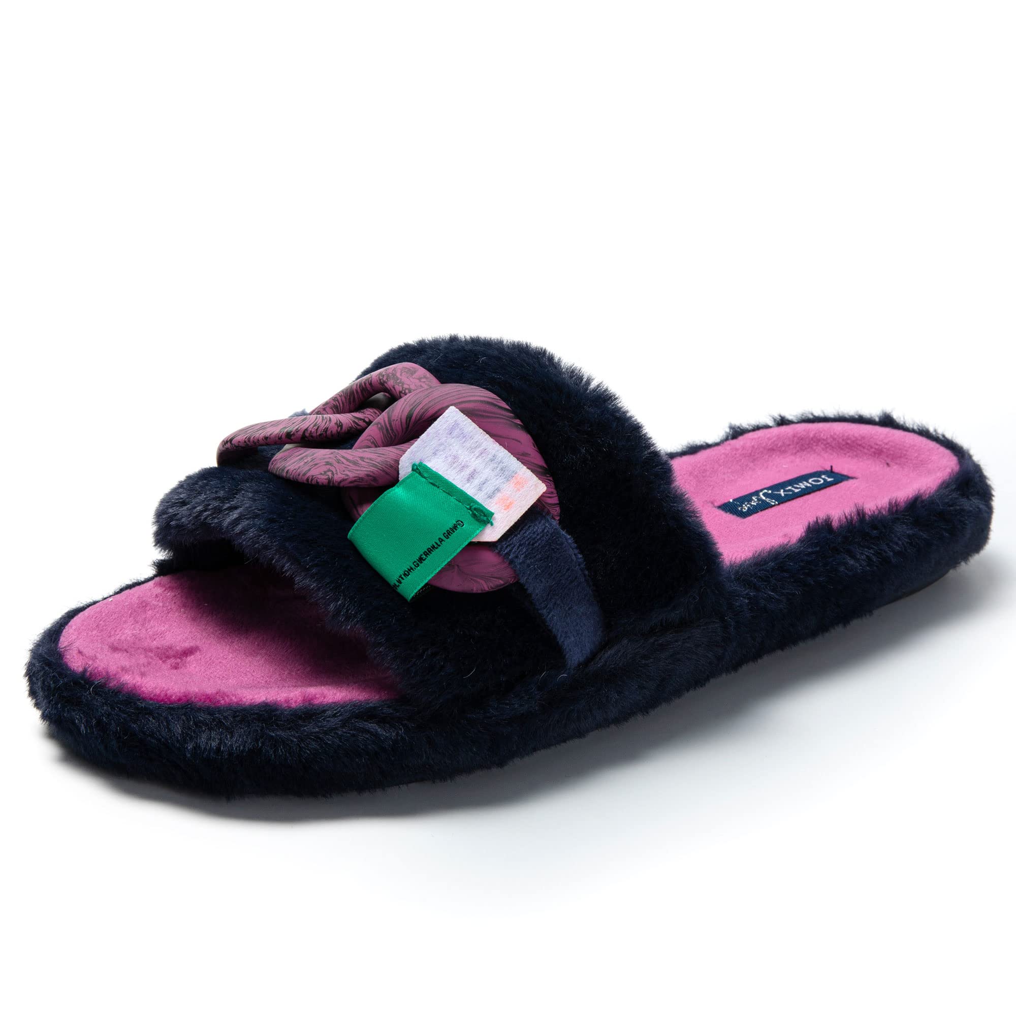 JOMIX Pantofole Donna Invernali Punta Aperta Ciabatte Donna Inverno da Casa Pantofole Pelose Calde
