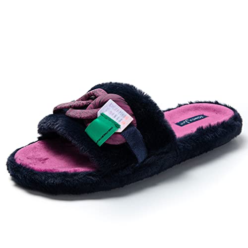 JOMIX Pantofole Donna Invernali Punta Aperta Ciabatte Donna Inverno da Casa Pantofole Pelose Calde