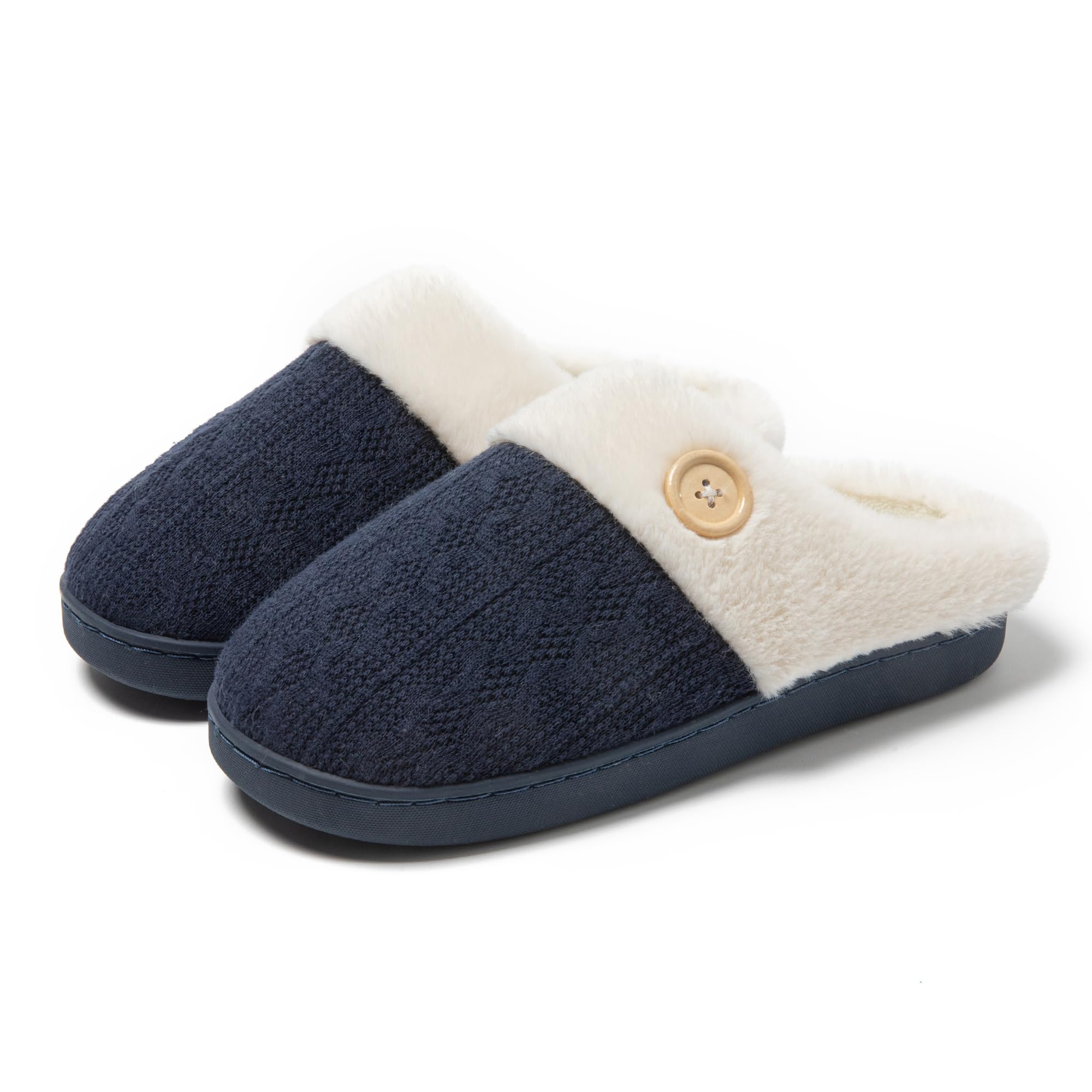 JOMIX Pantofole Invernali Donna Imbottite | Calde Con Pelliccia E Memory Foam Antiscivolo