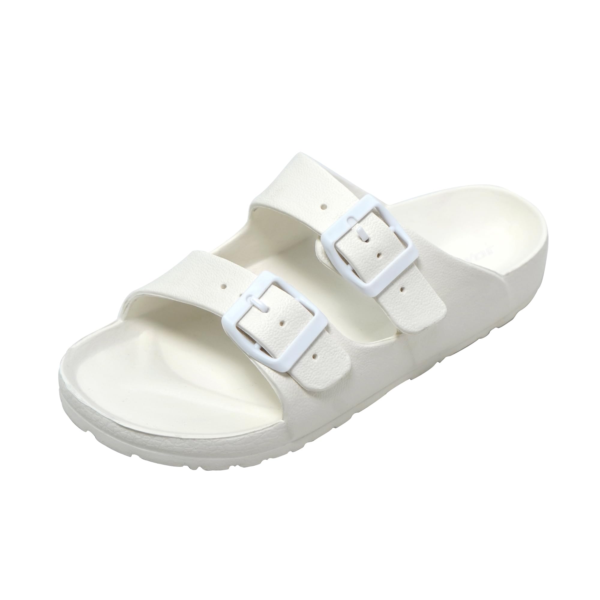 JOMIX Pantoletten Damen Sommer Bunte Badeschuhe mit Fussbett Flache Rutschfest Badelatschen Meer Pool Strand Schwimmen Schnalle Schlappen