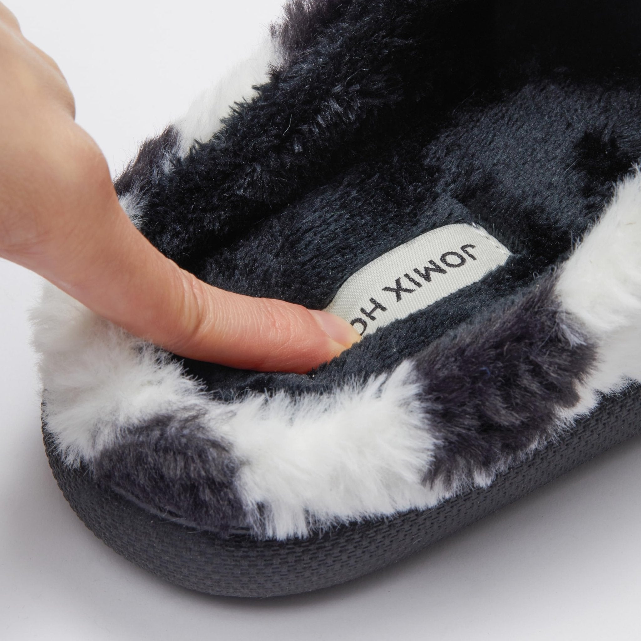 JOMIX Pantuflas de invierno para mujer, cómodas, chanclas cálidas para casa