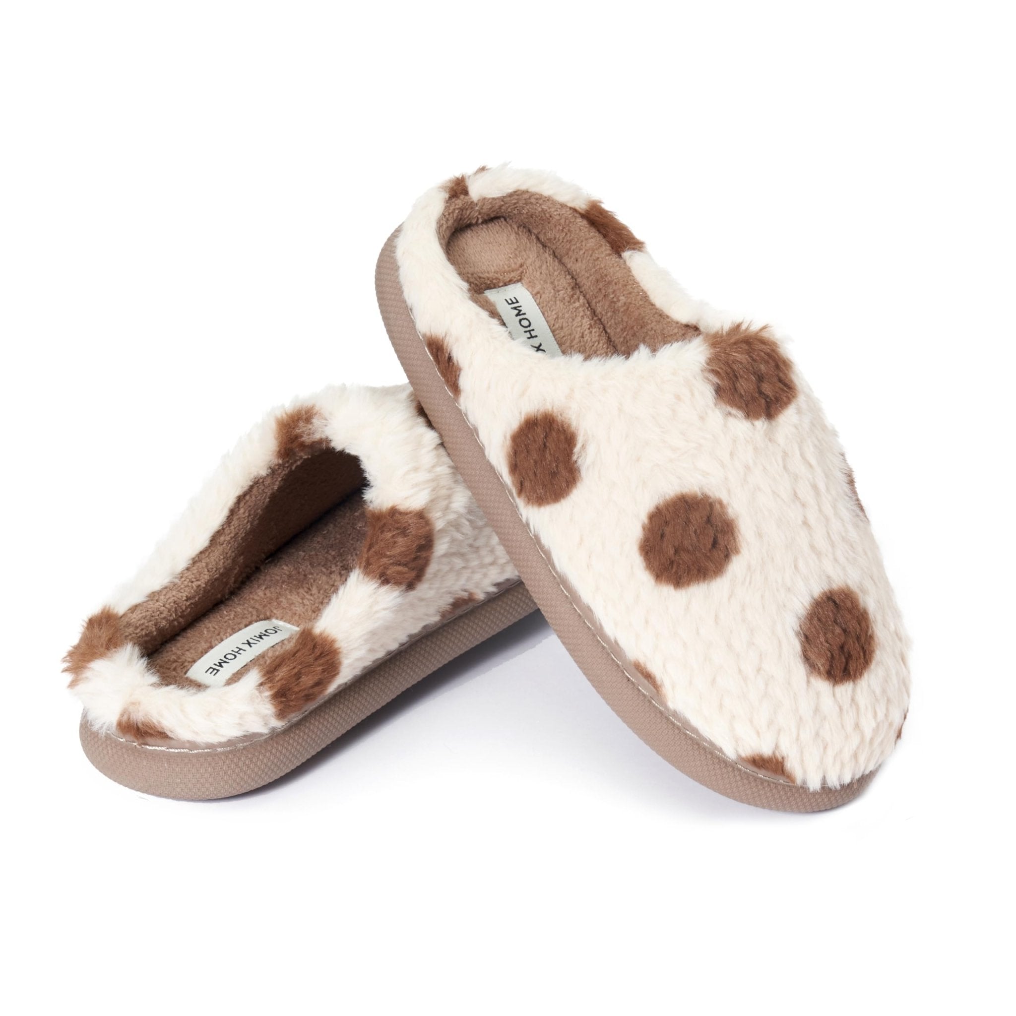 JOMIX Pantuflas de invierno para mujer, cómodas, chanclas cálidas para casa
