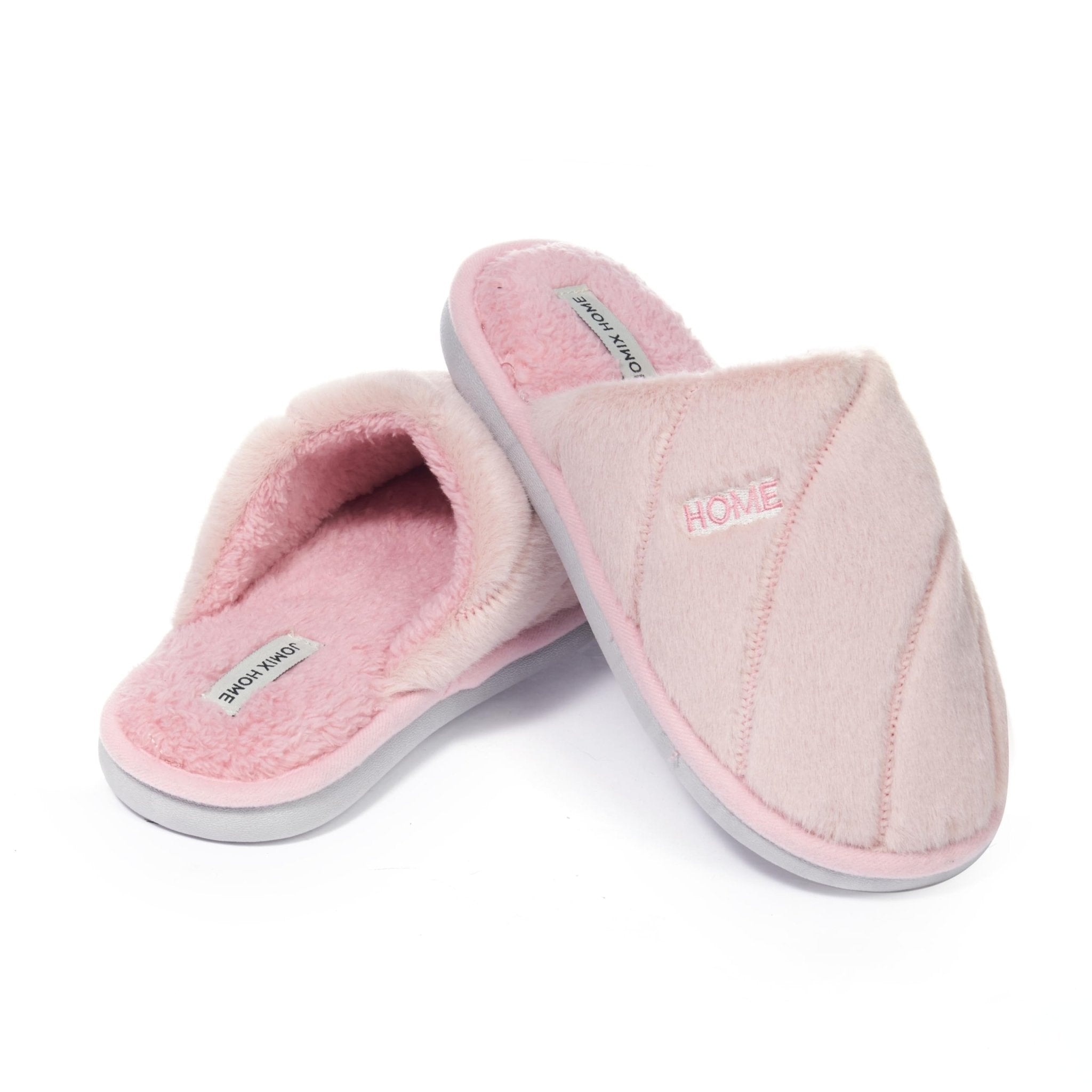 JOMIX Pantuflas de invierno para mujer, suaves zapatillas cálidas, zapatillas de casa