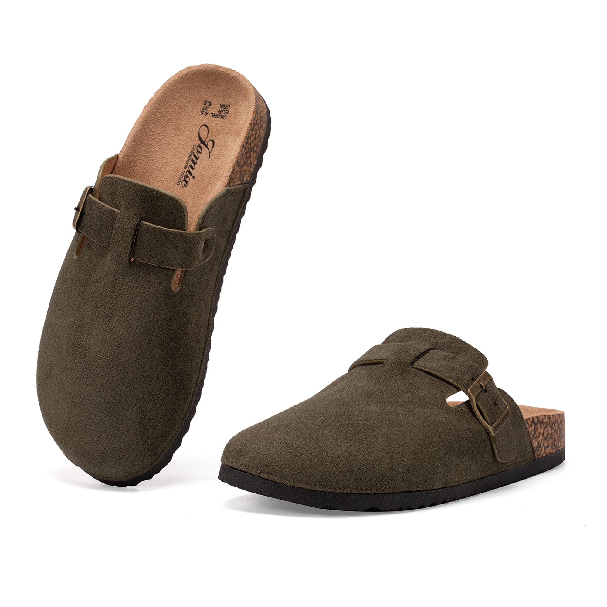 JOMIX Sabot Donna Ciabatte Chiuse con Comodo Pantofole in Pelle Scarpe da Giardino Sandali WCT250036