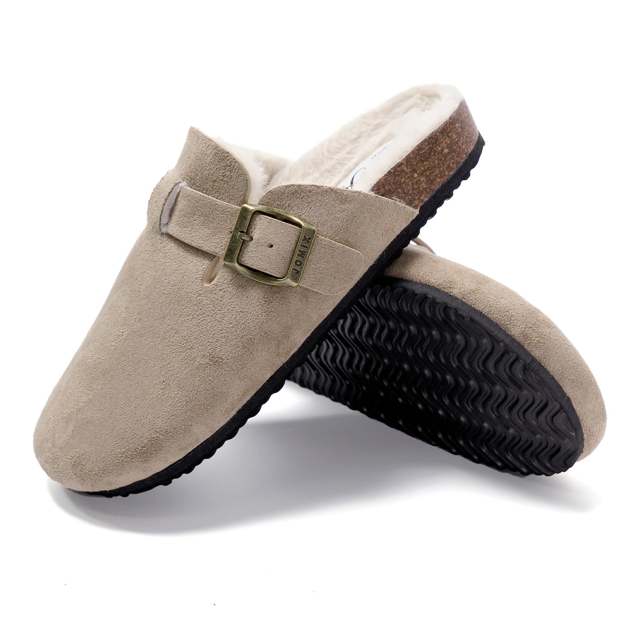 JOMIX Sabot Donna Eleganti Punta Chiusa Sottopiede Peloso