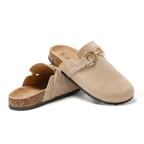 JOMIX Sabot Donna Eleganti Punta Chiusa Suola Sughero