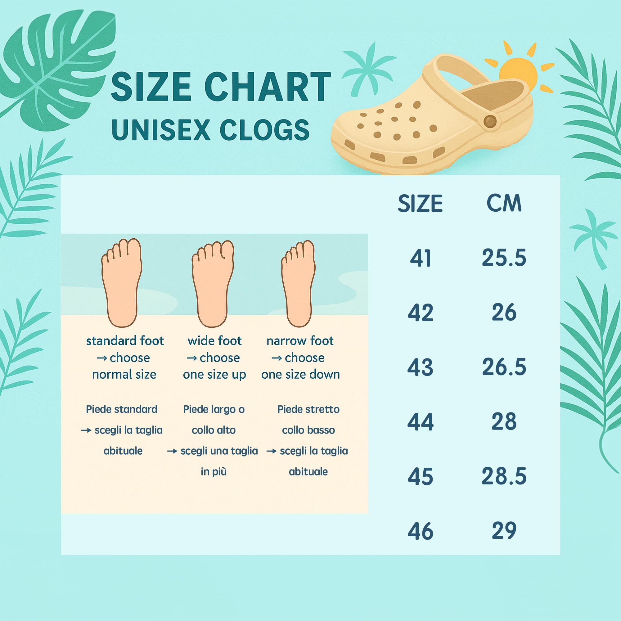 JOMIX Sabot Herren Clogs aus EVA - Kunststoff, leicht, rutschfest, für Strand und Garten, Sommerschuhe für Herren für Meer und Pool