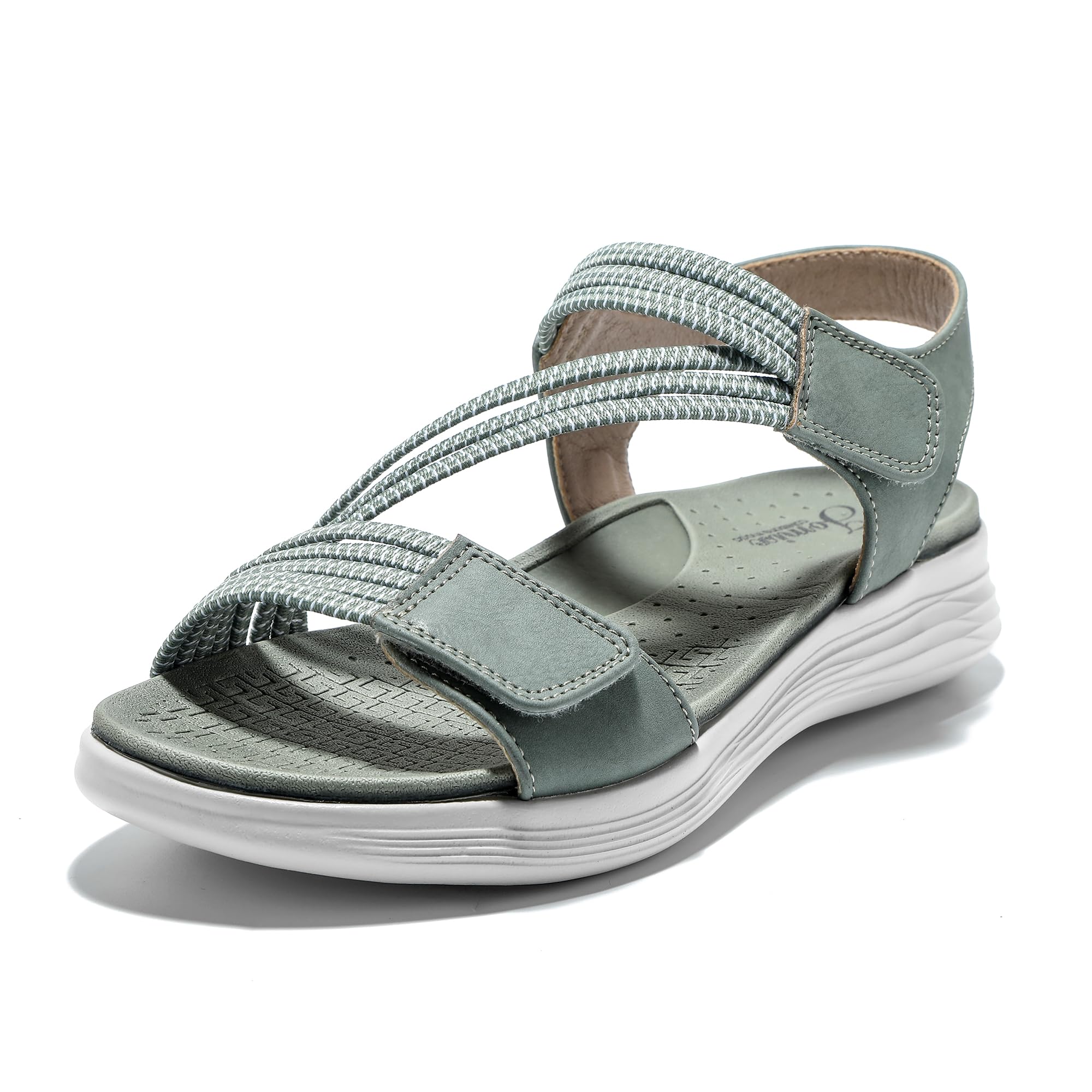 JOMIX Sandalen Damen mit Klettverschluss Sandals Bequem Strandschuhe Sommer Sandalette