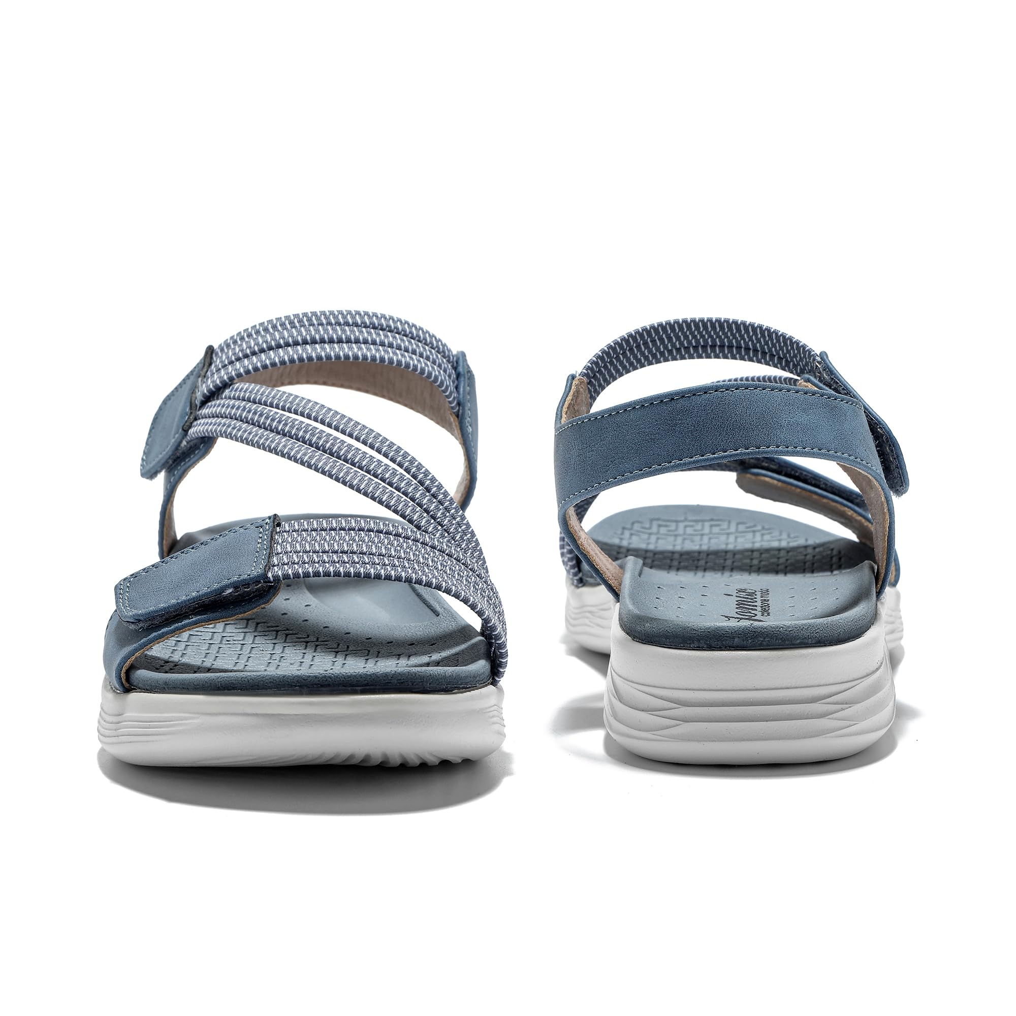 JOMIX Sandalen Damen mit Klettverschluss Sandals Bequem Strandschuhe Sommer Sandalette
