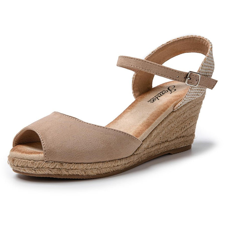 JOMIX Sandali Donna Estive Ciabatte Ragazze Espadrillas Eleganti Zeppa SD9371