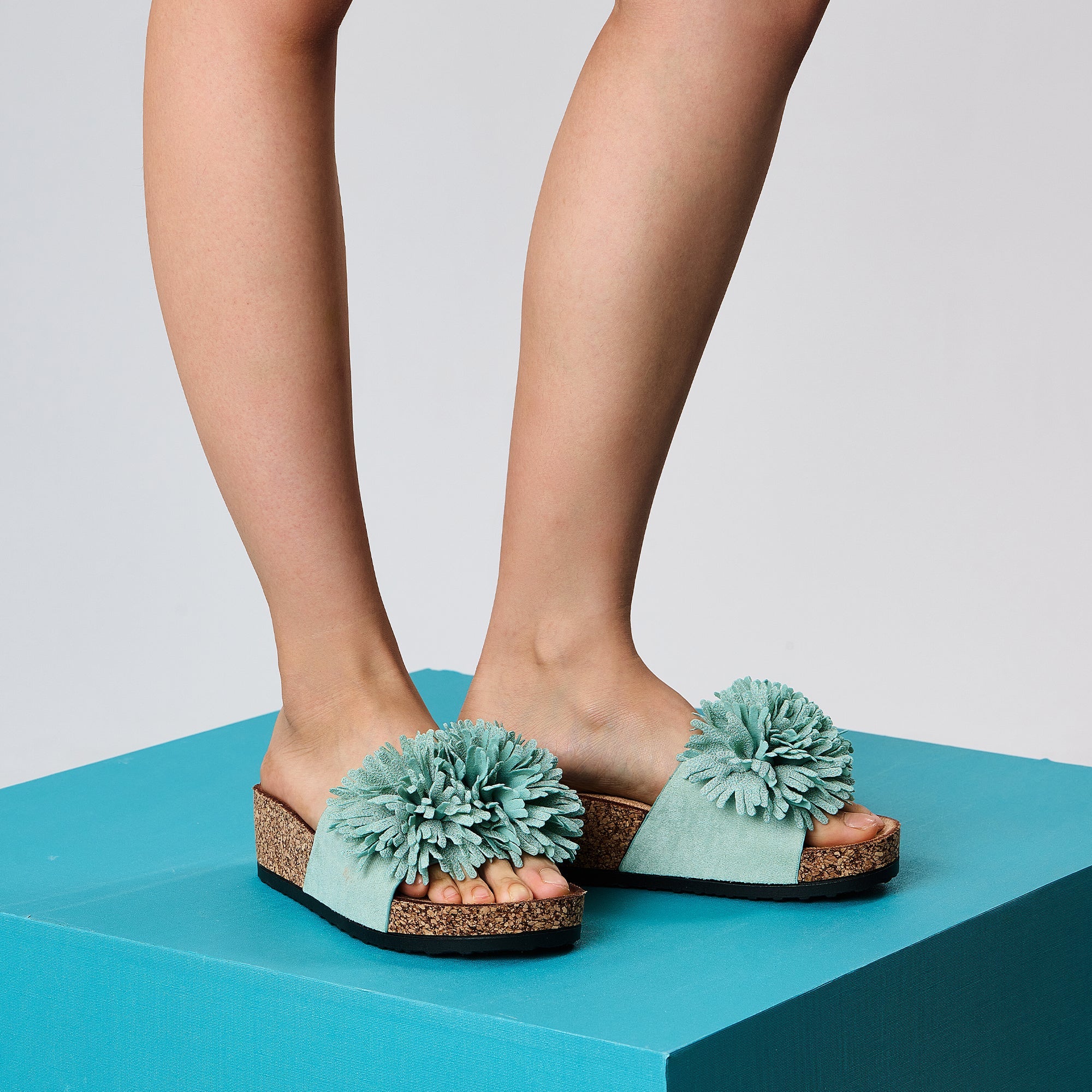 JOMIX Sandali Donna Estive Ciabatte Sughero Moda Sandali Antiscivolo Pantofole WCF250055