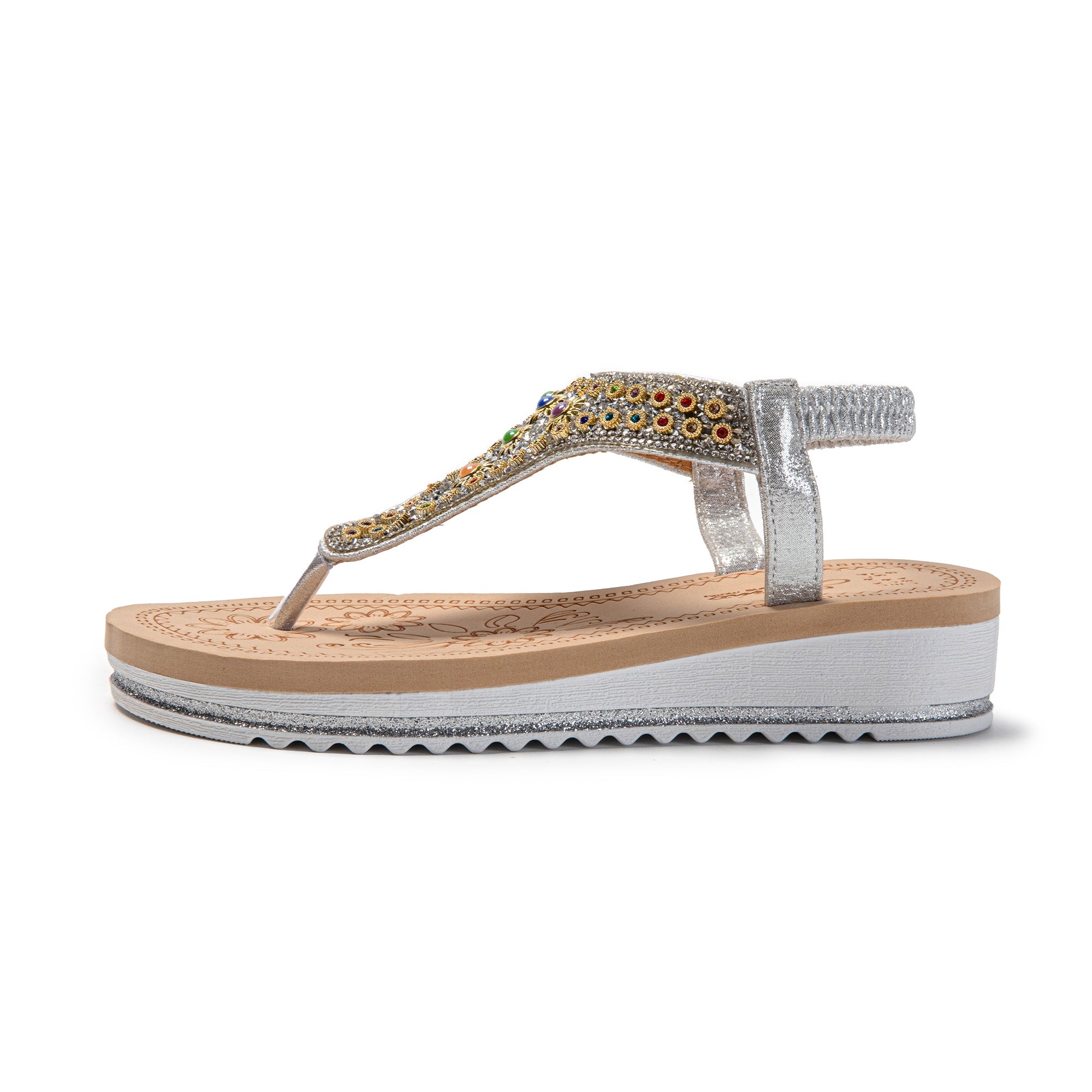 JOMIX Sandali Donna Estive Comode infradito da Spiaggia con Strass SD9019