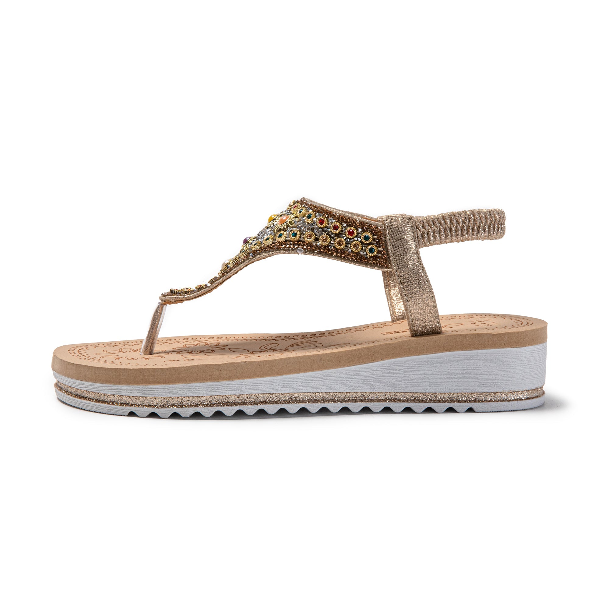 JOMIX Sandali Donna Estive Comode infradito da Spiaggia con Strass SD9019