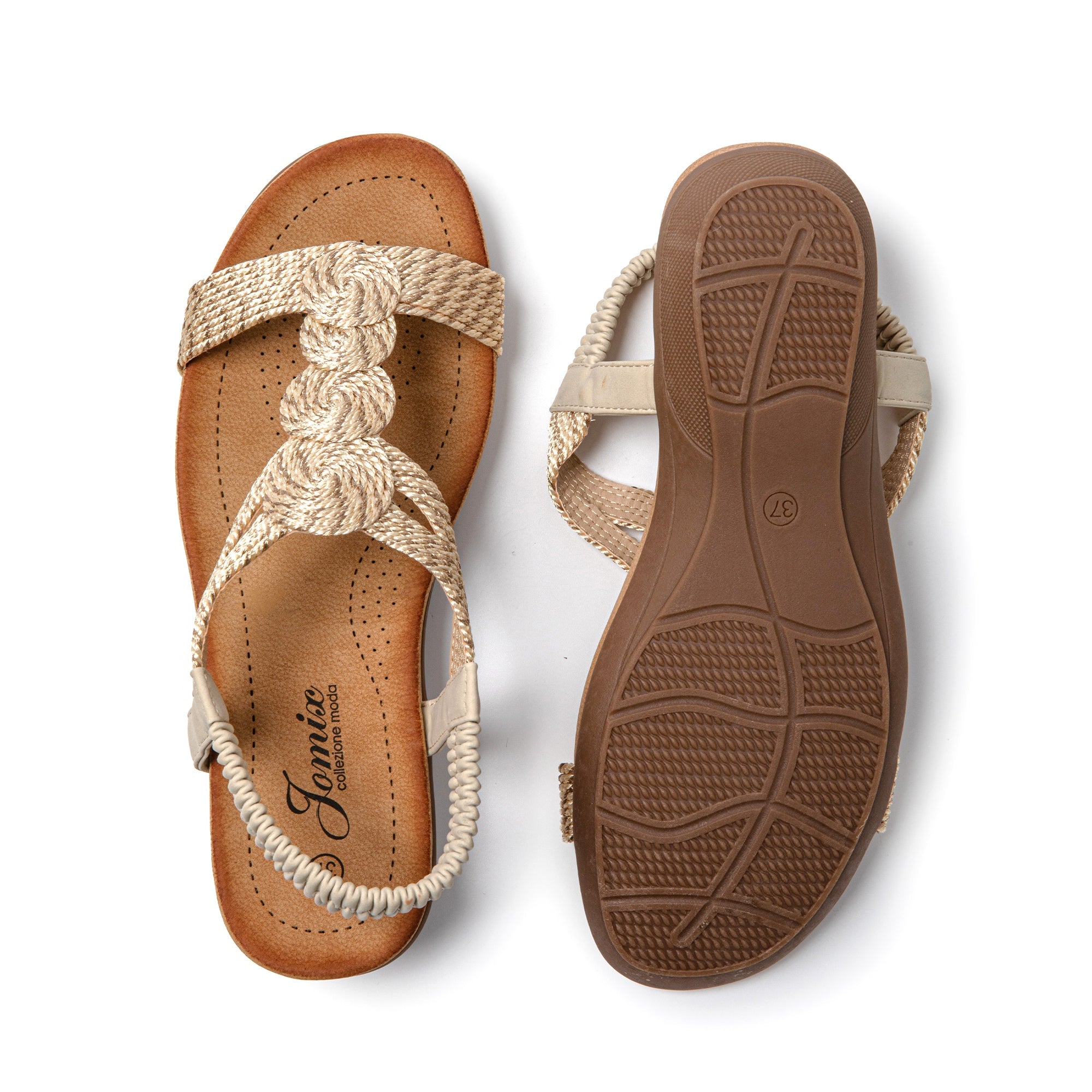 JOMIX Sandali Donna Estive Eleganti Piatto Comodi Sandali SD9367