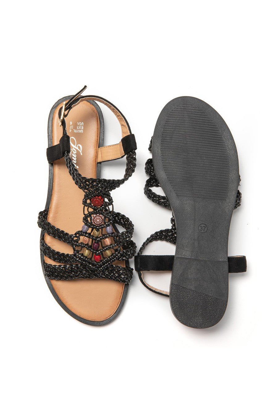 JOMIX Sandali Donna Estive Eleganti Sandali Tacco Bassi Comodi SD9366 SD9373