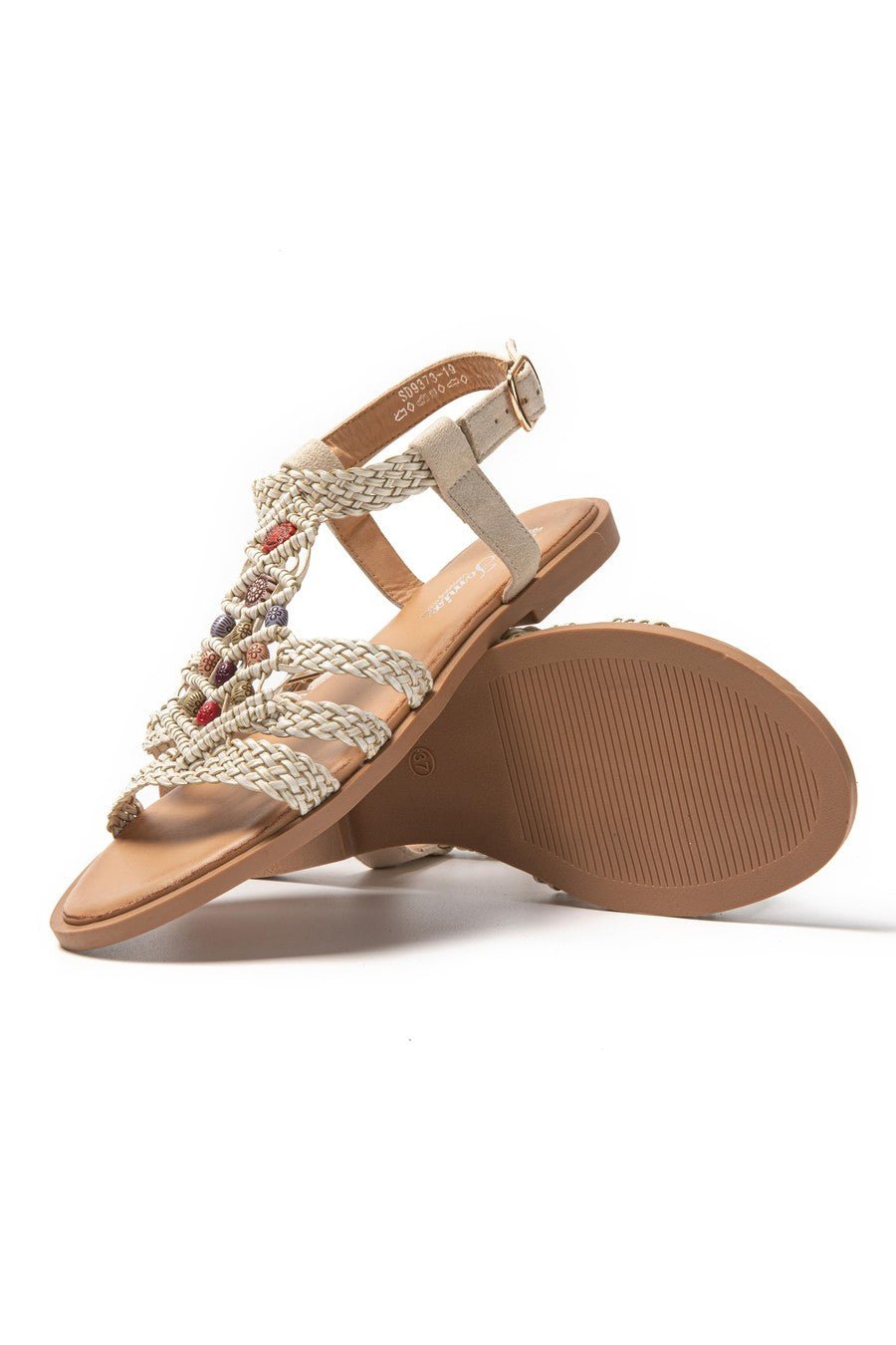 JOMIX Sandali Donna Estive Eleganti Sandali Tacco Bassi Comodi SD9366 SD9373