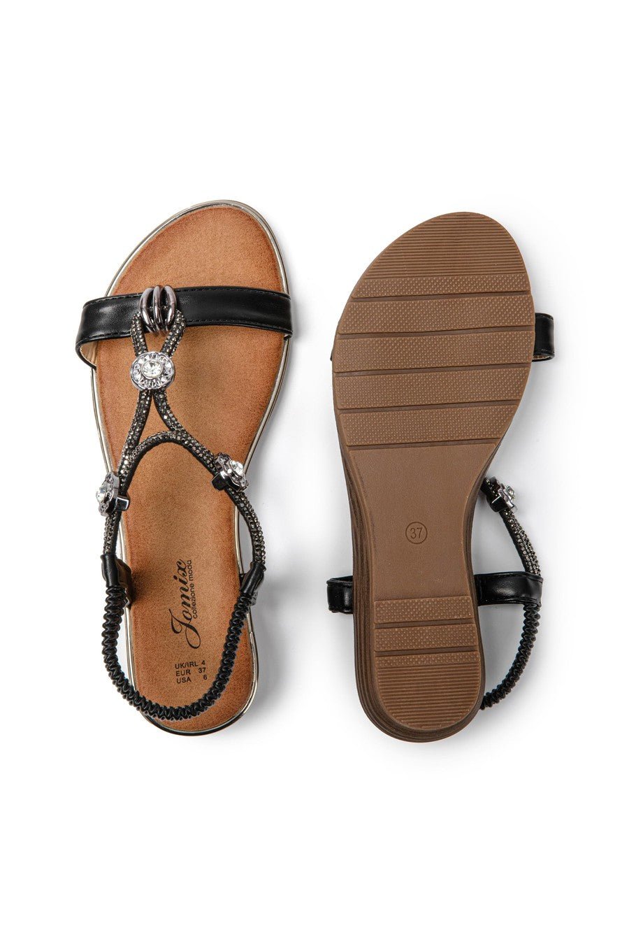 JOMIX Sandali Donna Estive Eleganti Sandali Tacco Bassi Comodi SD9366 SD9373