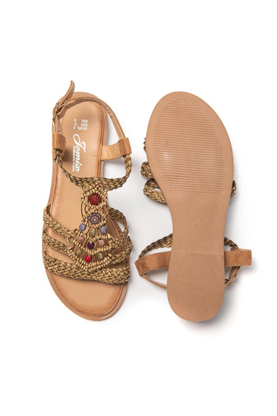 JOMIX Sandali Donna Estive Eleganti Sandali Tacco Bassi Comodi SD9366 SD9373