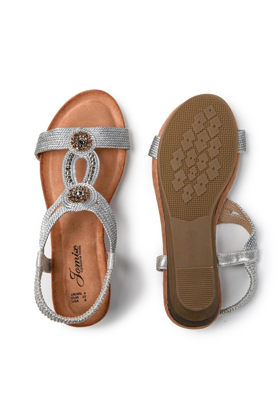 JOMIX Sandali Donna Estive Zeppa Sandali Eleganti Chiusura Elastico SD9359