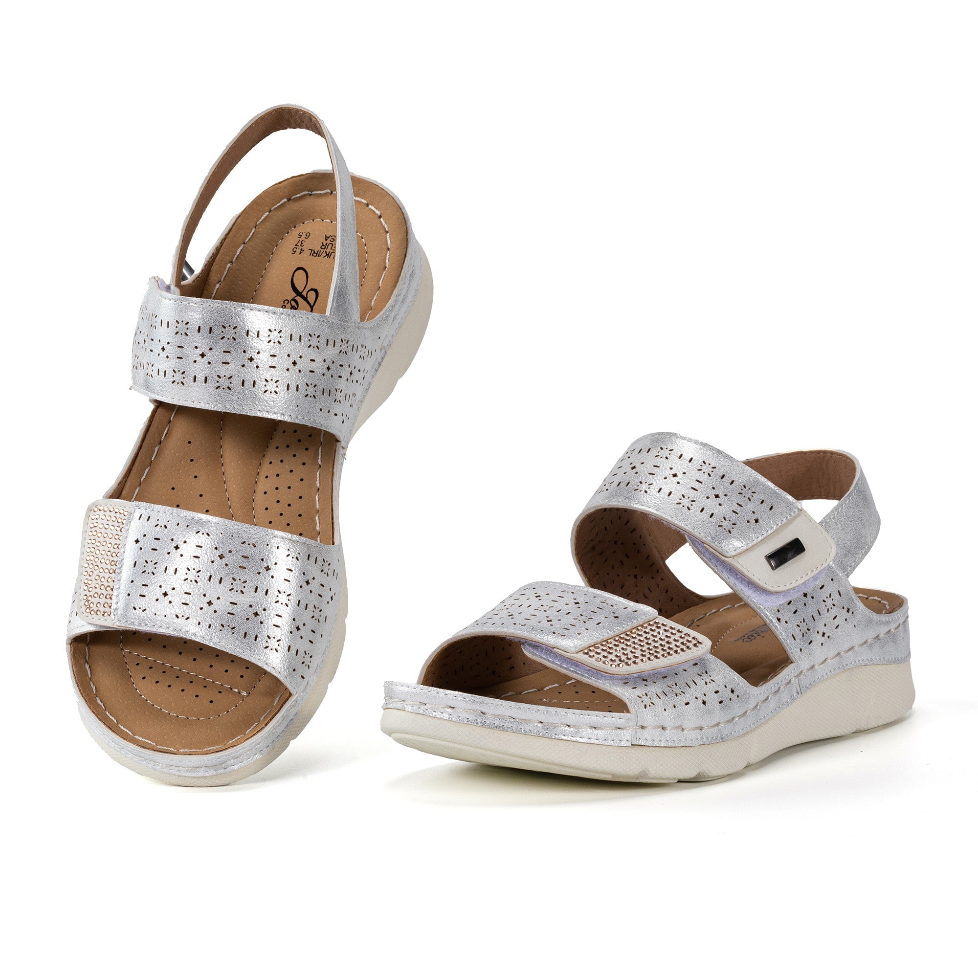 JOMIX Sandali Estive Casual da Donna Scarpa Morbida Scivolamento con Tomaia a Strappo WWS250186