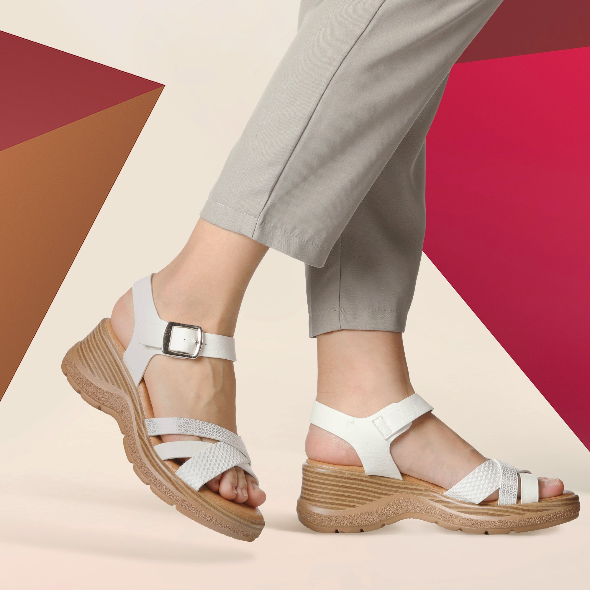 JOMIX Sandali Estive Comodi da donna Scarpa Sostegno Dell'arco Plantare Design WWS250187