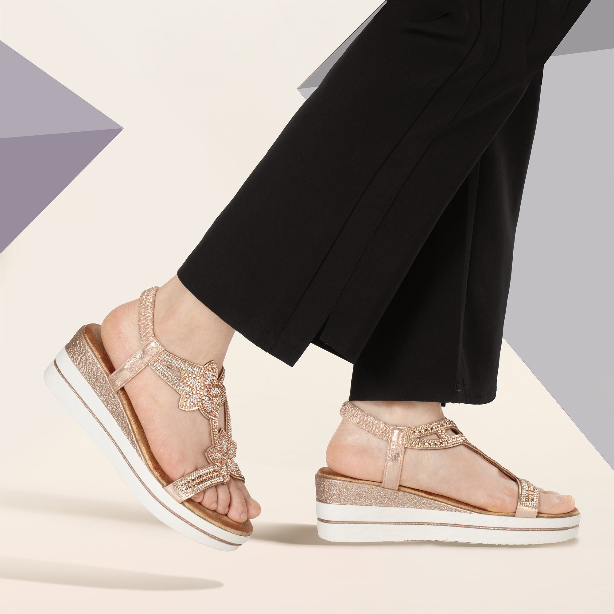 JOMIX Sandali Estive da Donna con Zeppa Scarpe da Spiaggia WWS250241