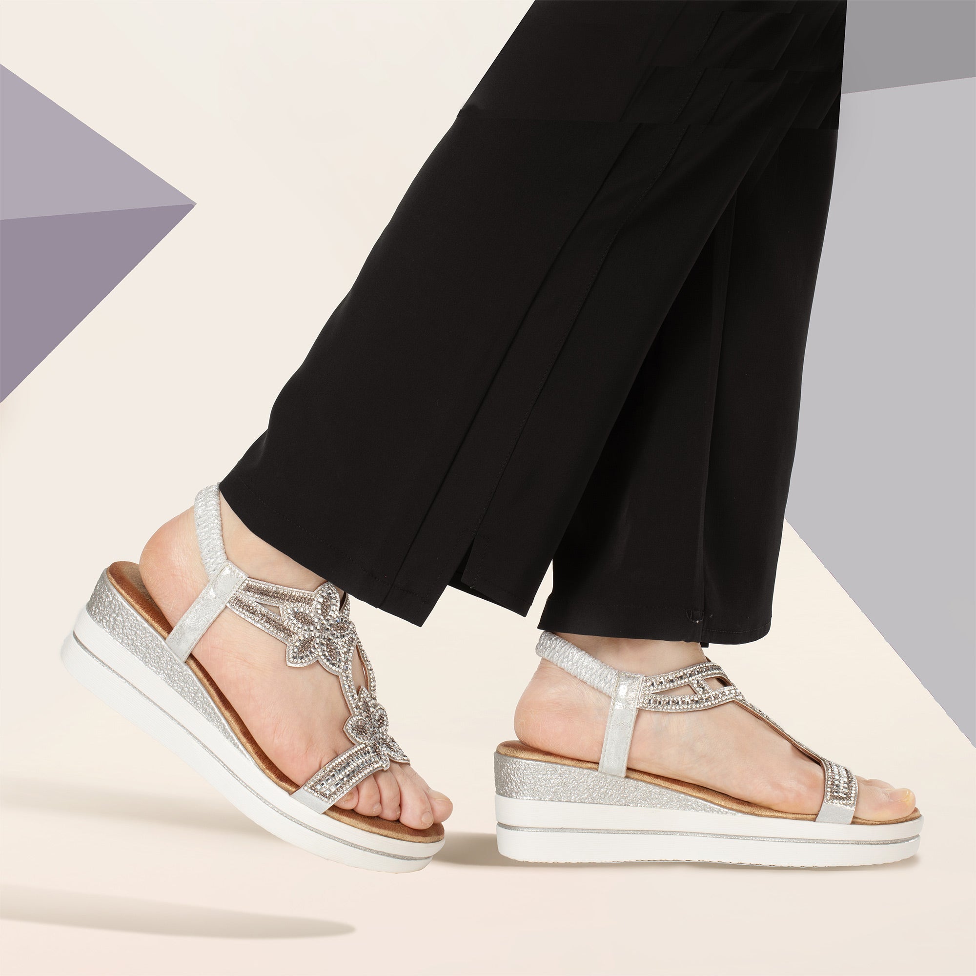 JOMIX Sandali Estive da Donna con Zeppa Scarpe da Spiaggia WWS250241