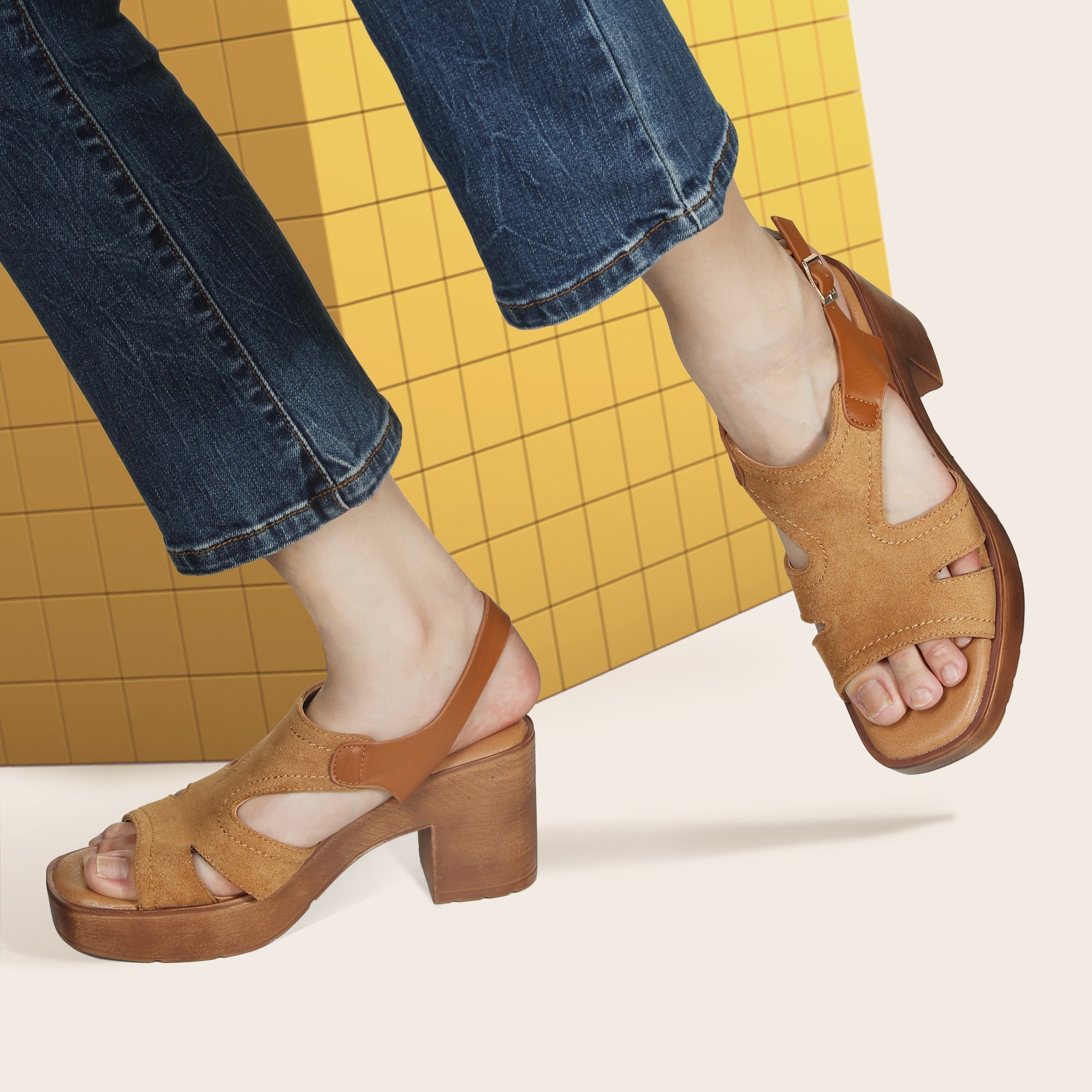 JOMIX Sandali Estive Eleganti da Donna con Tacco Alto Traspiranti e Resistenti Comode WWS250188
