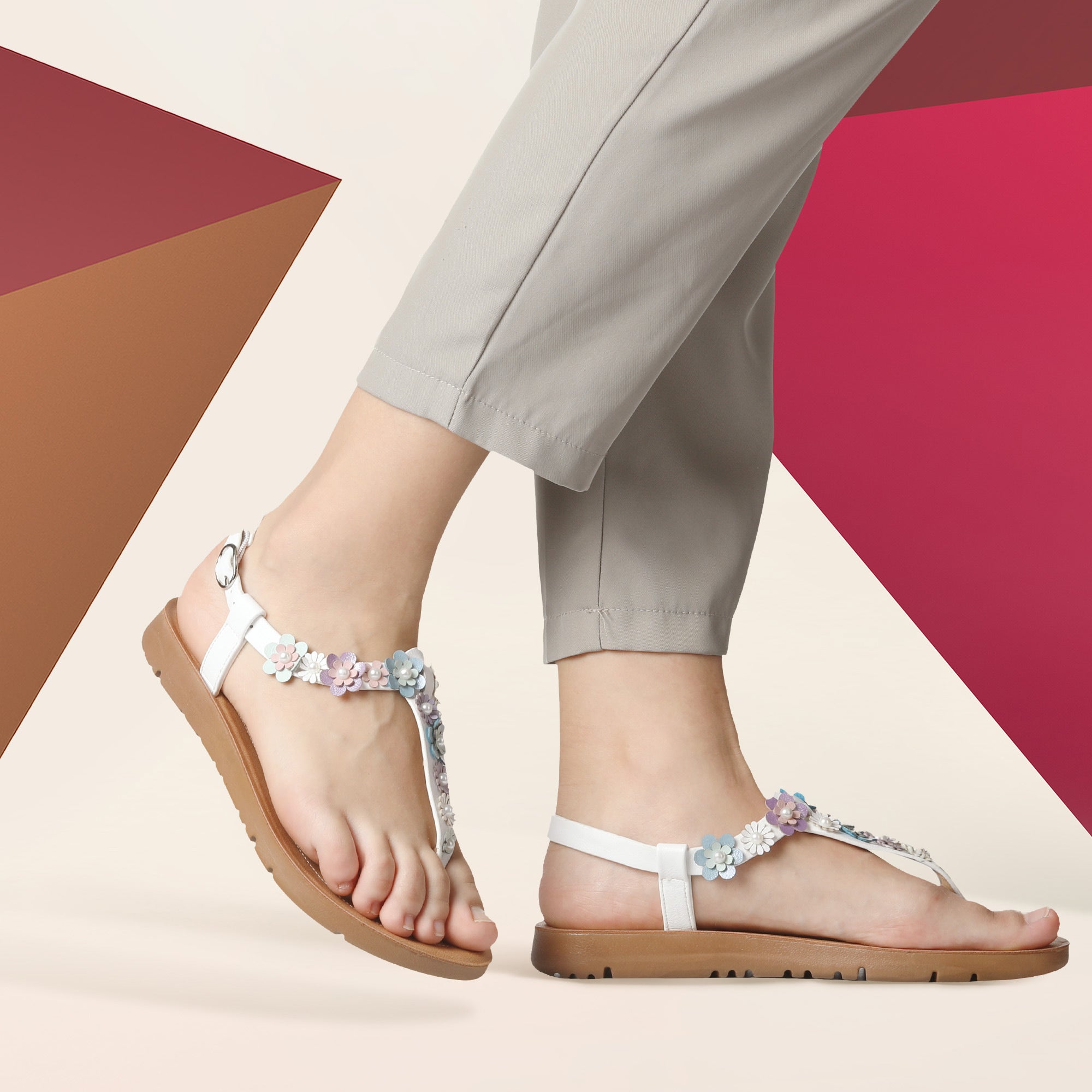 JOMIX Sandali Estive Piatti da Donna Infradito da Spiaggia Antiscivolo WFF250450