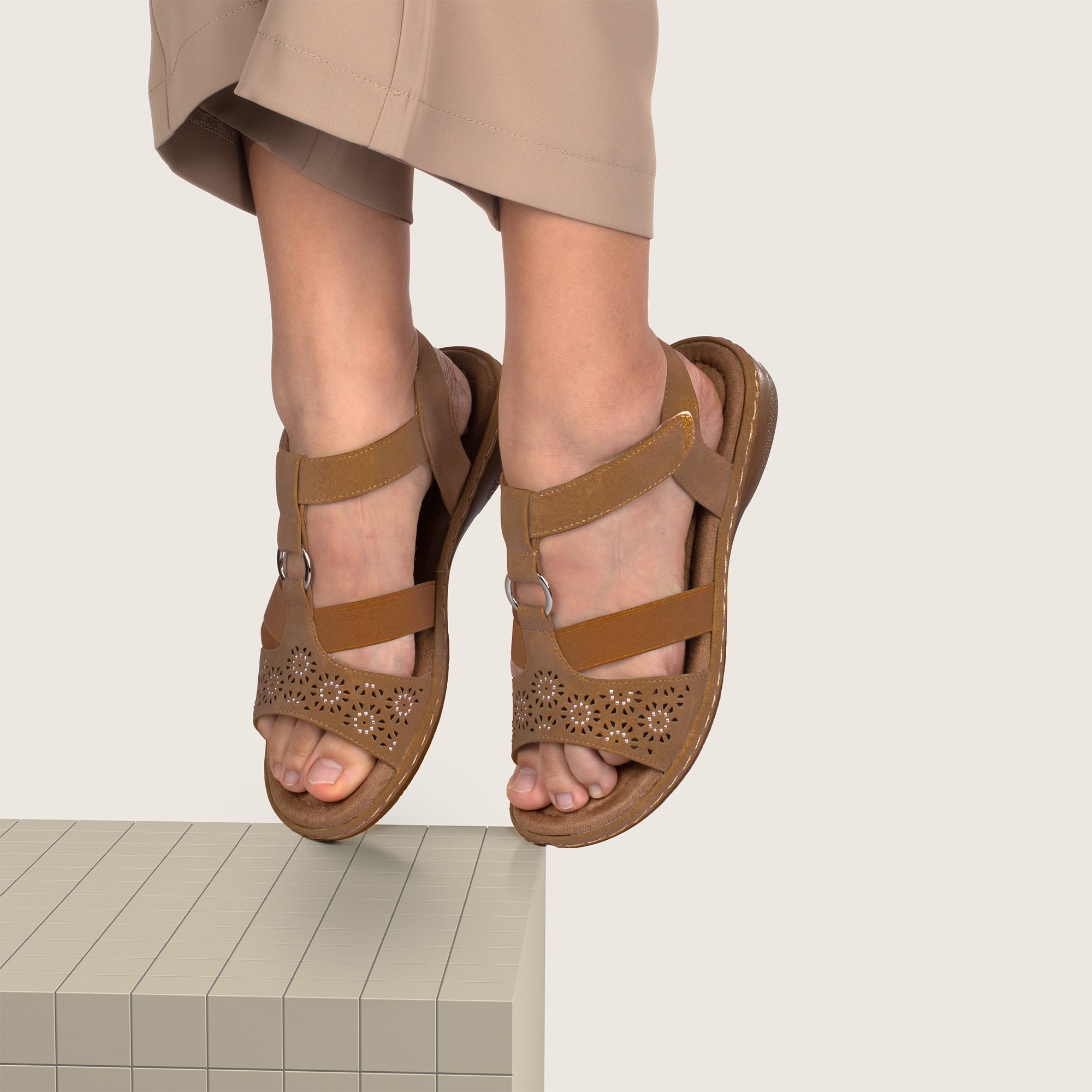 JOMIX Sandali Estivi da Donna Eleganti e Versatili Design a Strappo Facile da Indossare WFF250182